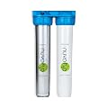 NuvoH2O 2-Stage Citrus-Based, Salt-Free Water Filter System + Water Softener and Carbon Filter – Healthy & Pure Water – Removes Hard Water Build Up (Home Duo System)