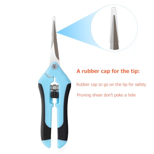 Laicky 3 Pcs Gartenschere,16.5cm Pflanzenschere, Snips mit geraden Edelstahl Präzisionsklingen für Gartenarbeit Blumenpflanze Präzises Beschneiden, Schneiden Wartung.
