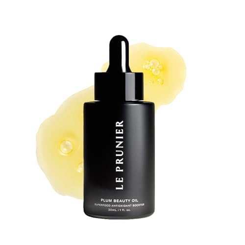 Le Prunier Plum Beauty Oil Made Safe Certified Superfood Antioxidant Facial Oil | Vegan Non-Comedogenic Moisturizing Oil for Face Hair & Body | Hydrating Clean Cruelty-Free Skincare | 1 fl oz