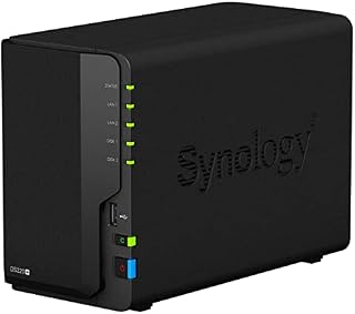 Serwer Synology DS220+ niewielka sieciowa pamięć masowa / 2 porty 1GbE LAN/Dwurdzeniowy procesor 2,0 GHz do 2,9 GHz / 2 GB DDR4 non-ECC/Konfiguracja RAID 1