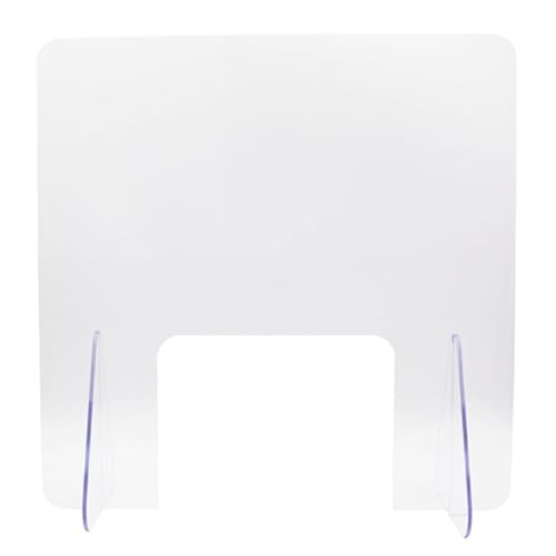 Image of SUPVOX Acrylic Sneeze Guard Screen 40X40Cm Desk Divider Panel Protective Barrier for Office Countertop Partition