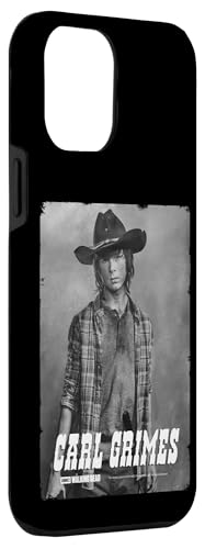 Coque iPhone 12 Pro Max The Walking Dead imprimée avec portrait Carl effet argent - 3