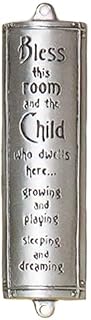 Bless This Room/Child Room Blessing, Cynthia Webb Designs Fine Pewter Christian/Jewish Mezuzah Blessing - Handcrafted in the USA