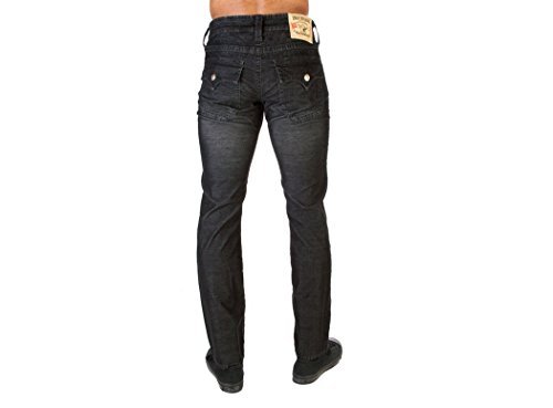True Religion Men's Ricky Straight-Leg Corduroy Pant -Black
