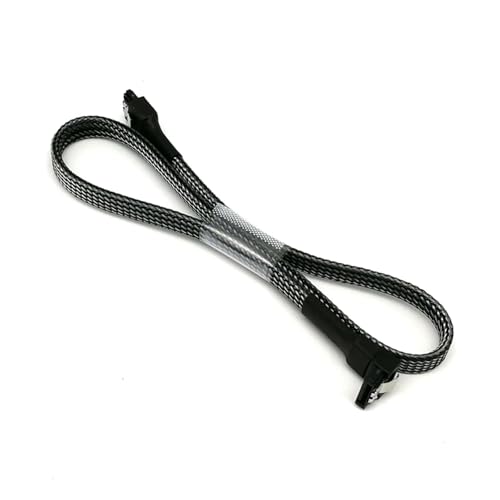 Cable SATA 3.0 45 cm Ángulo 90° Verde miniatura 2