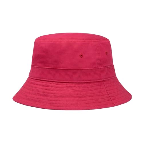 Image of Hot Summer Bucket Hat Trendy Cotton Sun Cap for Beach Golf Fishing | Breathable cotton, fun outdoor vacation style, packable boonie design for men and women