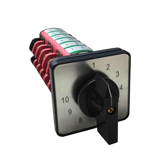 Wtukmo KDHC-40/6 * 10 Rotary Switch 10 Position 6 Pole 40a Switch cam Switch Changeover Switch bx6 Welding Machine Manufacturer(1-10position)