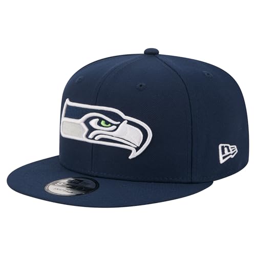 New Era Mens Navy Seattle Seahawks 9FIFTY Snapback Hat