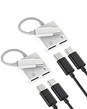 【Double Port USB-C 2-en-1】Combine un port USB-C audio (écouteurs, appels, Contrôle du volume) et un port USB-C de charge rapide (uniquement pour la charge) pour une utilisation simultanée.(Remarque : seuls les écouteurs numériques USB-C sont pris en charge ; les écouteurs analogiques USB-C ne sont pas pris en charge.)