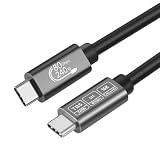 ConnBull Thunderbolt 5 Kabel 1m, 240W Ladekabel 80Gbps Datenkabel, 16K/ 8K Display USB C zu USB C für Laptops, Monitor usw