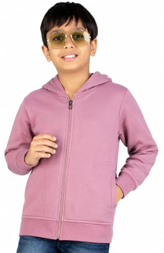Image of ADBUCKS Unisex Fleece Cotton Zipper Sweatshirt with Hoodies for Boys and Girls