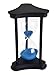 Sablier 45 Minutes Minuteur Hourglass pour Ornement Sandglass Timer Décoration Noël Nouvel an Anniversaire Table Basse de Thé Étagère à Livres Jeu Scolaire Cadre en Bois Sable Minuteur Bleu