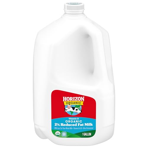 Image of Horizon Organic Vitamin D 2% Reduced Fat Milk, 128 fl oz Gallon Jug | USDA Organic Vitamin D Milk, Ultra Pasteurized, Rich, Creamy, & Delicious