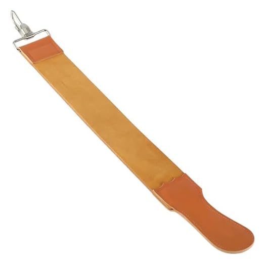 Jaasuee Straight Razor Strop, Leather Sharpening Strap for Barber Use, Brown, J5036