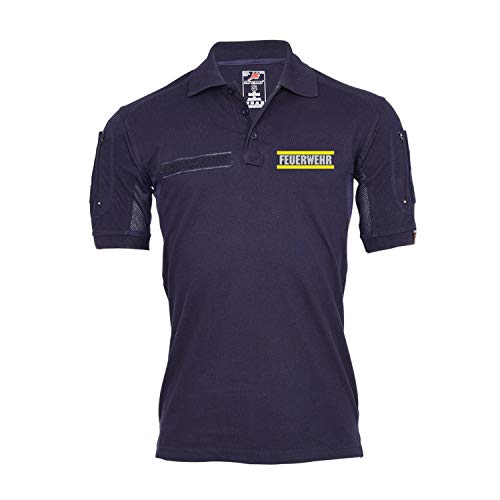 Polo Tactical Alfa Pompiers bleu foncé XXL idéal en caserne