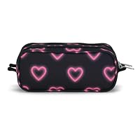 JanSport Large Accessory Pouch Großer Beutel, Happy Hearts Black (Schwarz) – Ansicht 2