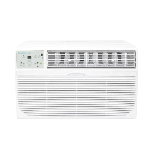 Keystone High Efficiency 14,000 BTU 230V Wall Mounted Air Conditioner & Dehumidifier with Remote Control - Quiet Wall AC Unit for Bedroom, Garage, Nursery, Large Rooms up to 700 Sq.Ft.