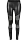 Leder-Leggings Urban Classics für Damen mit Tech Mesh