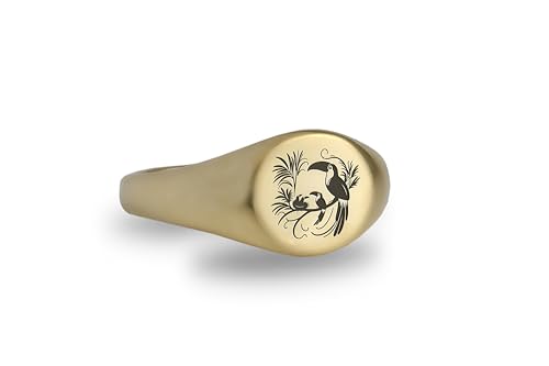 Bague oiseau gravée anti-oxydation : la chevalière unisexe durable - 5