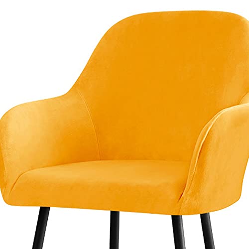Cubiertas De Sillas para Comedor Estilo Nordico Fundas para Sillas Comedor Terciopelo con Brazos 4/2PCS Escandinavo Butacas Sillón Fundas Sillas Oficina Cocina Chair Covers (Color : 18#, Size : 1pcs