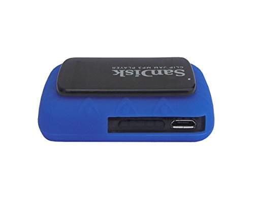 Ishoppingdeals Silicone Case For Sandisk Clip Jam (Sdmx26) Mp3 Player (Released In 2015), Soft Rubber Skin Bumper Cover, Navy Blue #TOP6