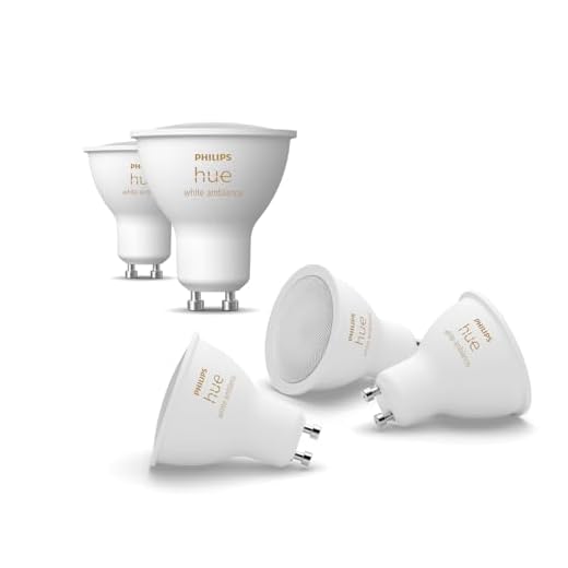 Philips Hue White Ambiance Ampoule LED connectée Pack de 5, culot GU10, 400 lumens, Compatible Bluetooth. Fonctionne avec Alexa, Google Assistant et Apple HomeKit
