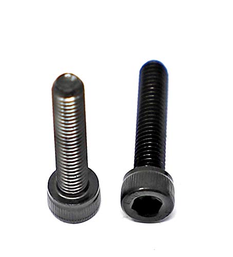 Image of iexcell 25 Pcs M6 x 30mm Thread Pitch 1 mm Alloy Steel 12.9 Grade Hex Socket Head Cap Screws Bolts Kit, Black Oxide Finish