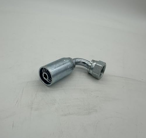 FFX90-06-06-U, Hydraulic Crimp Fitting, U-Series 3/8" Female Flat Swivel HY (10)