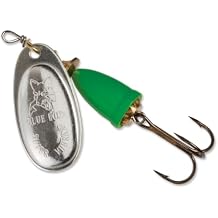 Blue Fox Classic Vibrax 05 Painted, 7/16 oz, Silver/Fluorescent Green