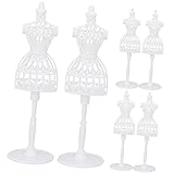 Mannequin d'affichage de bijoux de poupée - mini support de mannequin👗🥻👚🩱forme de robe de poupée modèle mini mannequin 8,25 pouces présentoir de vêtements de torse féminin, vous pouvez l'acheter pour vous-même vous pouvez l'offrir en cadeau à vos enfants amis qui aiment fabriquer robe de poupée par eux-mêmes.