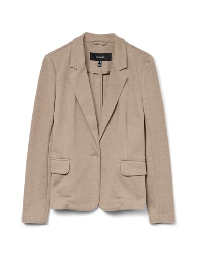 Vero Moda Donna VMJULIA LS Blazer Jrs Noos 10154123, Visone Argenteo, 40