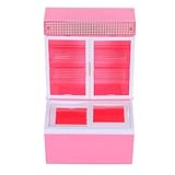 Utilisation polyvalente : le réfrigérateur de cuisine miniature peut être utilisé comme un réfrigérateur de jeu, un modèle de vitrine ou un petit congélateur à glace, offrant des possibilités de jeu infinies, meubles de maison de poupée, ensemble d'appareils de cuisine pour maison de poupée