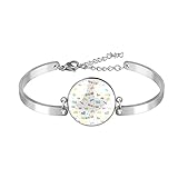 Diámetro de la pulsera: 5,3 cm. Cadena ajustable - 5cm. Cristal de bricolaje - 2cm. Personaliza un patrón que sea especial para ti, solo contáctanos.