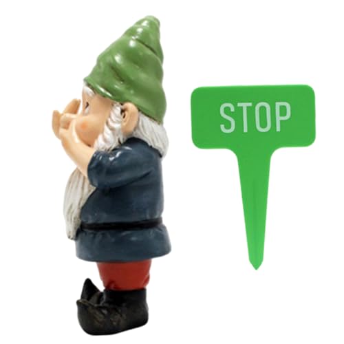 BESTonZON 1 Juego Adorno de Jardín de Estatua de Duende Miniatura Decoración Exterior para Jardín y Patio para y Decoración del