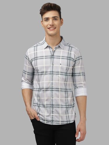 Image of BULLMER Trendy Regular Fit Striped Causal Full Sleeve Shirt for Men.