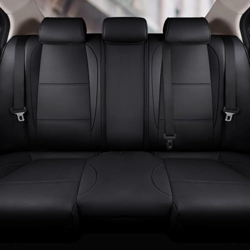 Image of AOMSAZTO Custom Fit Seat Covers for Mazda CX-30 2020 2021 2022 2023 2024 2025 CX30 Car Seat Covers Full Set Black Faux Leather Compatible Airbag（New-CX30）