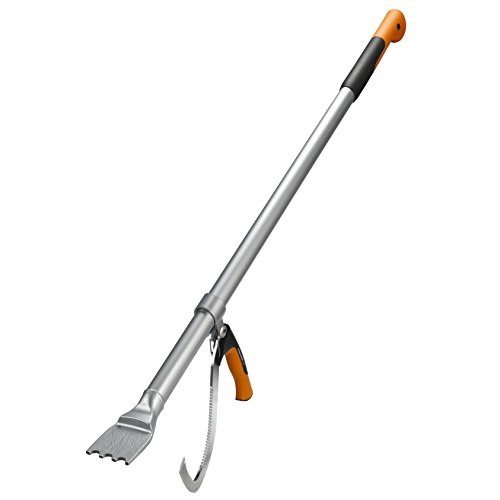 Fiskars Fällheber mit Hebehaken als Wendehilfe, Zur Holzbearbeitung, Länge: 115 cm, Schwarz/Orange/Silber, WoodXpert, L, 1015439
