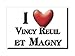 Enjoymagnets VINCY REUIL ET Magny (2) Souvenir IMANES DE Nevera Francia Lorraine IMAN Fridge Magnet Corazon I Love