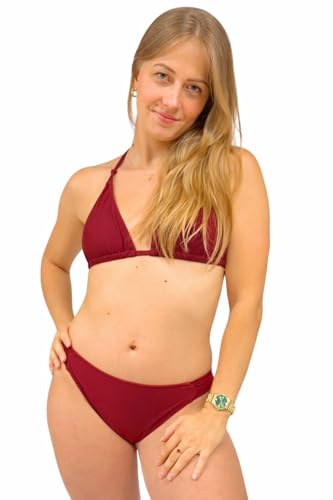 Bikini Bordeaux 46 Femme Haute Pression le maintien et confort absolu pour l'été
