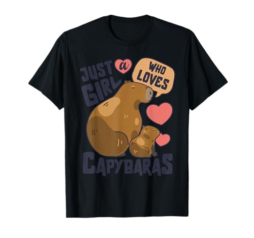 Just A Girl Who Loves Capybaras Capybara Lover Rodent Animal T-Shirt