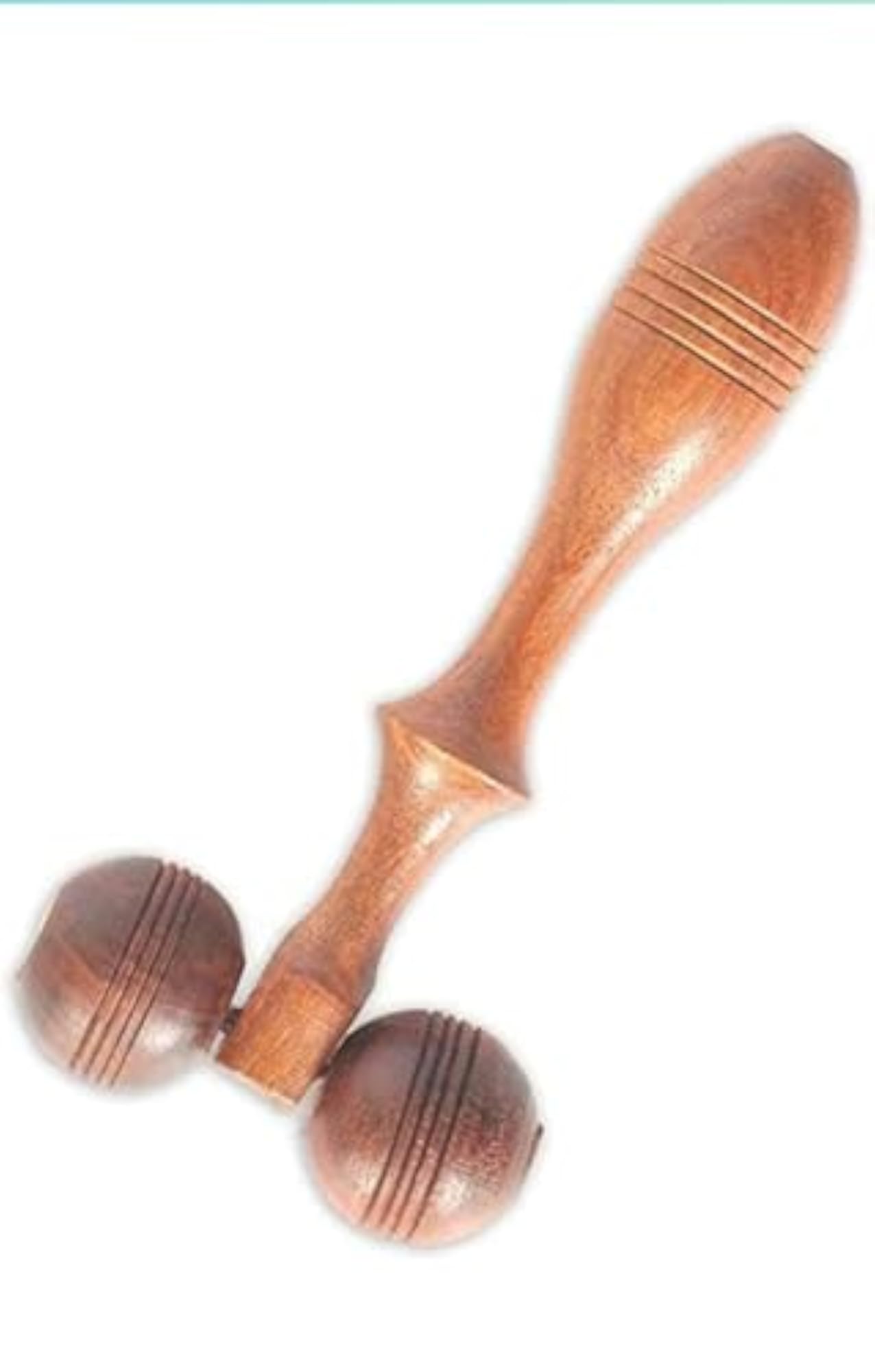 Monkeycrafts Wooden Acupressure Face Massager, Natural Wellness Tool