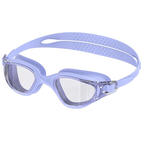 Ambienden Swimming Goggles Adults & Youth - Anti-Fog HD Lens, UV Protection, Waterproof Seal for Training, Beach/Pool - Secure Fit Unisex Goggles Swimming Men & Women-Purple