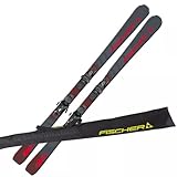 sci alpino carvingski on-piste-rocker – fischer rc fire slr – con attacco rs9 slr z2,5 – 9 – all mountain ski – adatto per principianti e esperti.