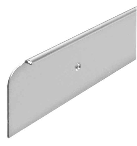 FMK MATT SILVER ALUMINIUM END CAP WORK TOP TRIM 40mm