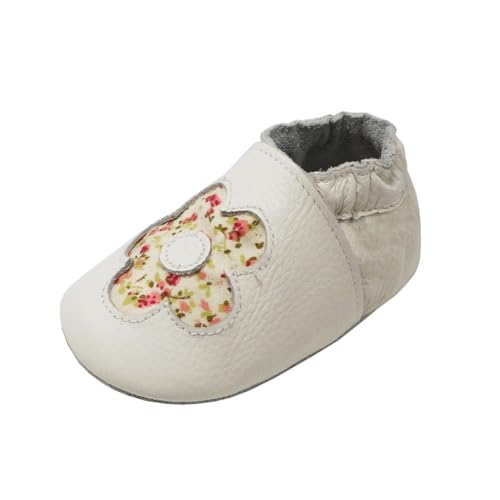 Image of YIHAKIDS Baby Leather Shoes Soft Sole Baby Shoes First Walking Moccasins Pre-Walker Shoes Boys Girls Crawling Slippers Slip-on Crib Shoes