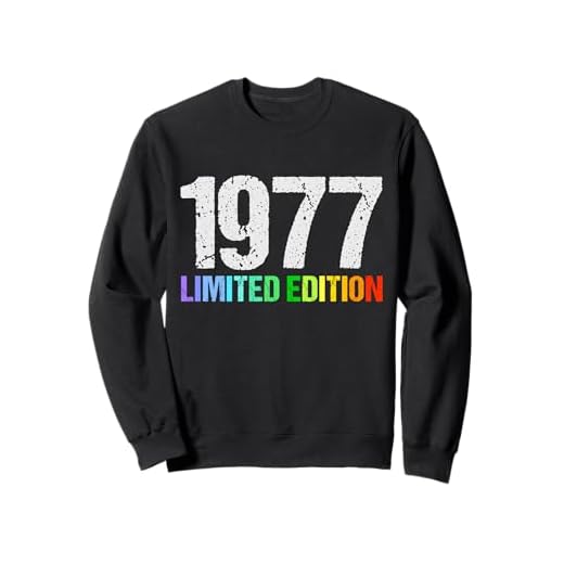 43 Ans Anniversaire Homme Femme Cadeau Déco Humour 1977 Sweatshirt