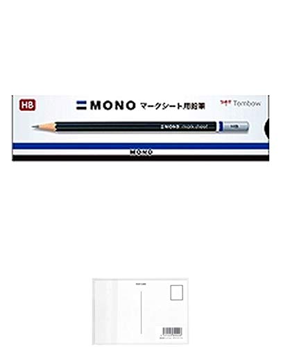 トンボ鉛筆 鉛筆 MONO モノマークシート用 HB 1ダース LM-KNHB + 画材屋ドットコム ポストカードA