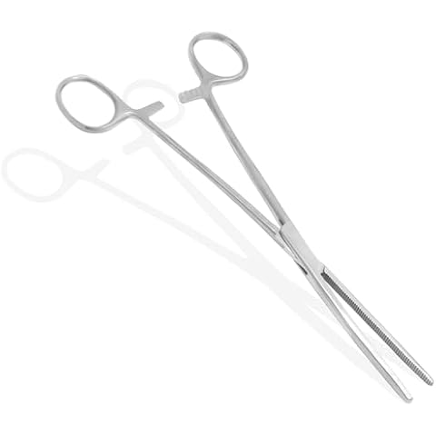AAProTools 8" Straight Hemostat Forceps - Stainless Steel Locking Tweezer Clamps-Ideal Hemostats for Nurses, Fishing Forceps, Crafts and Hobby Cover