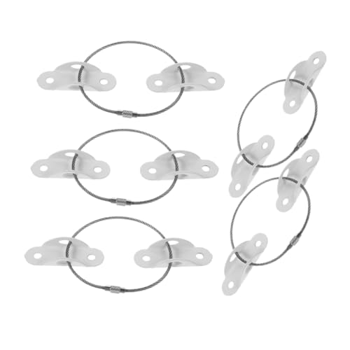 BESTonZON Sturdy Furniture Anchor Set 5 Pieces Wall-mounted Safety Straps for Dresser Cabinet Bookshelf Proofing Essentials