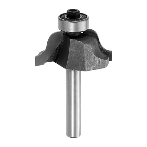 Image of sourcing map Raised Panel Router Bits 1/4" Shank Ogee Bead 32mm Dia 13mm Cutting Depth Depth for Making Cabinet Door Window, Silver